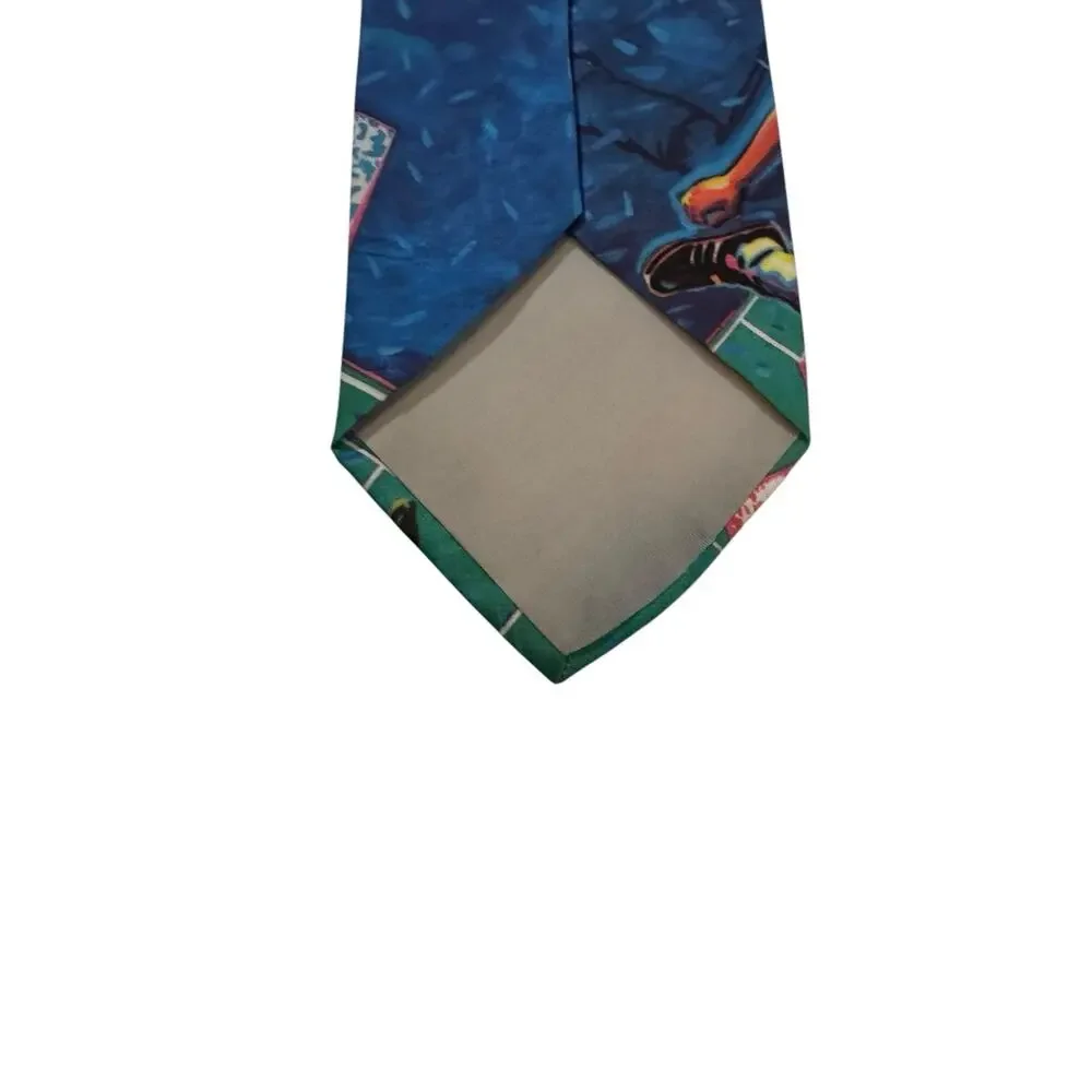 Ralph Marlin Soccer Player Sports 1993 Vintage Novelty Necktie Polyester